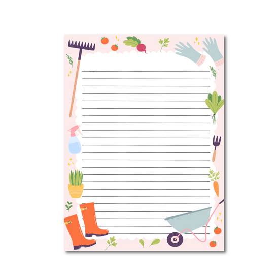 Notitieblok/Briefpapier A5 - Green thumb delights