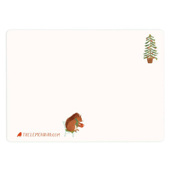 Kerstkaart - Warm Winter Wishes Eekhoorn