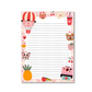 Notitieblok/Briefpapier A5 - Pawsome love