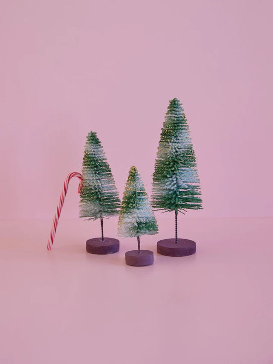 RICE - Christmas trees set of 3 - Green