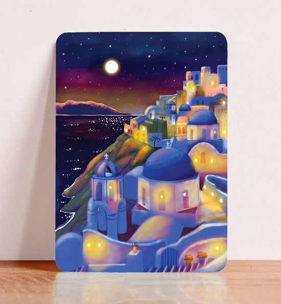 Kaart - Santorini Greece by Night