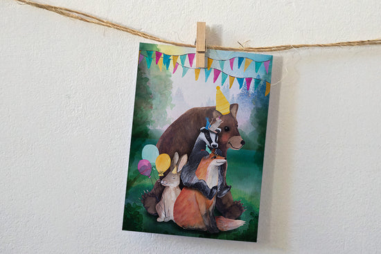 Card - Festive Animals