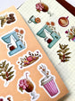 Sticker sheet - Floral coffee