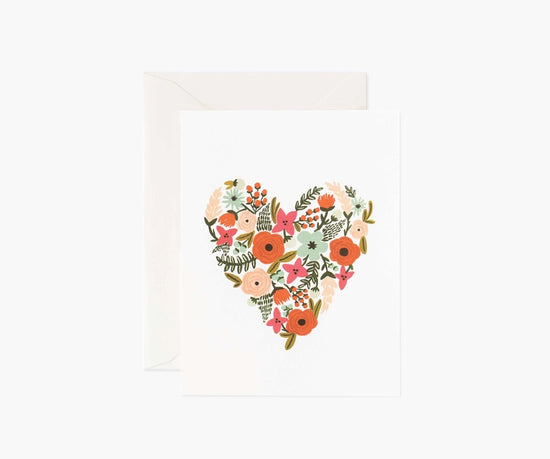 Greeting card - Floral Heart