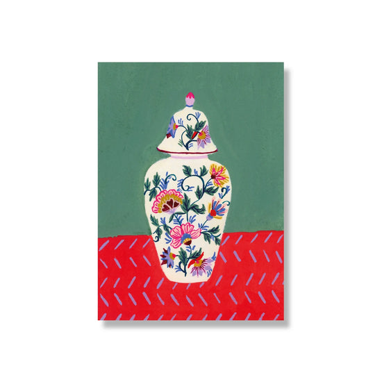 Card - Vintage Vase with Lid