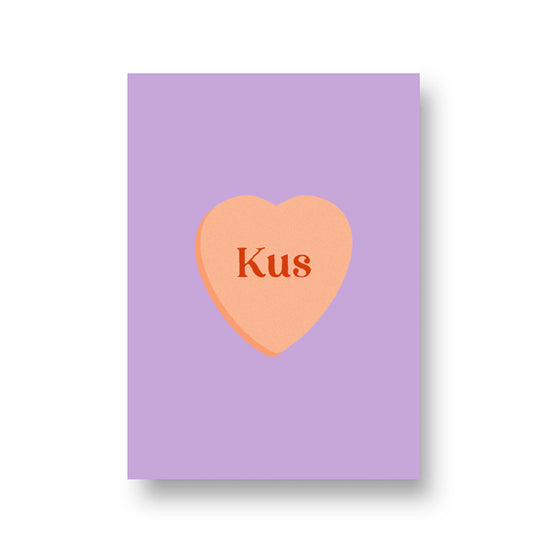 Card - Candy Heart Kiss 