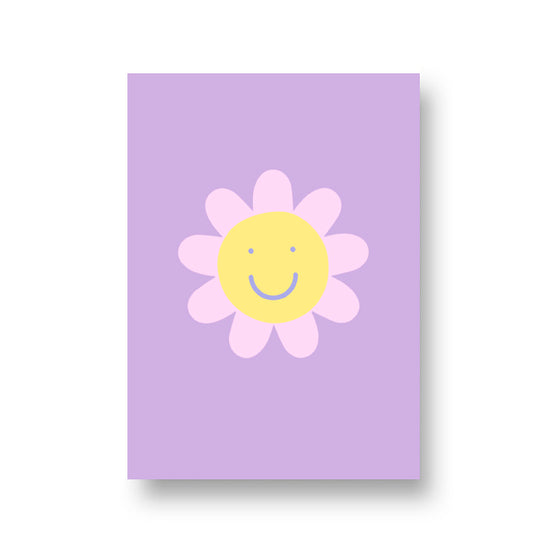 Card - Flower Smiley 