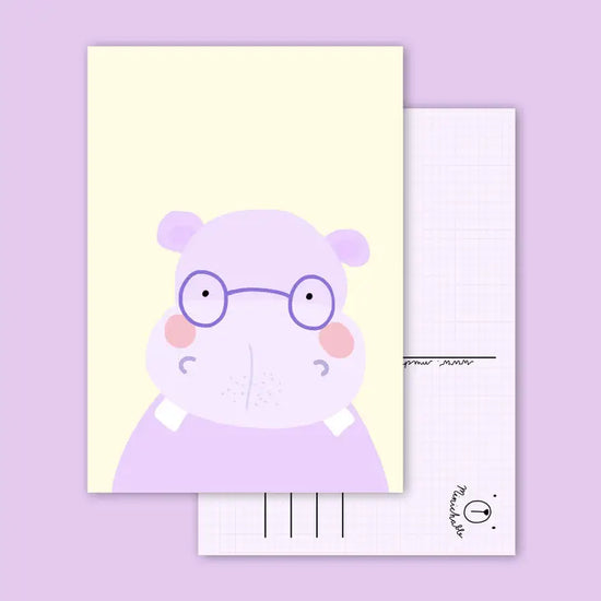 Card - Hippopotamus