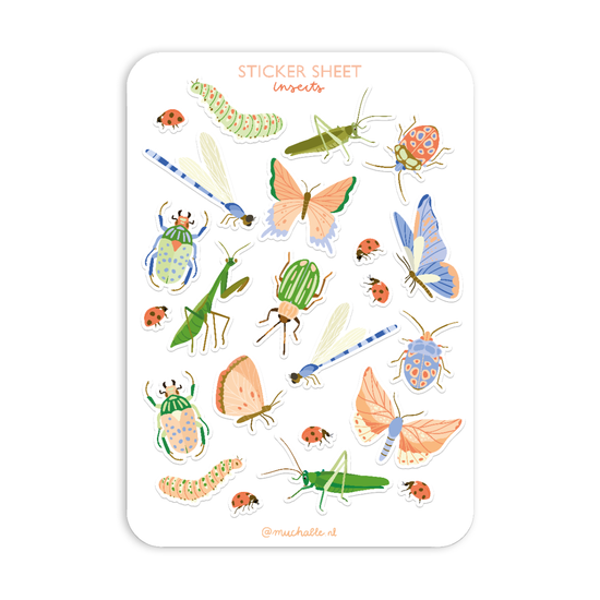 Sticker sheet A5 - Kriebelbeestjes
