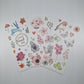 Sticker sheets - washi stickers - Forest Flowers