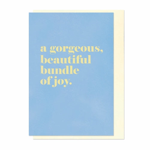 Greeting Card - Beautiful Bundle of Joy (Blue)