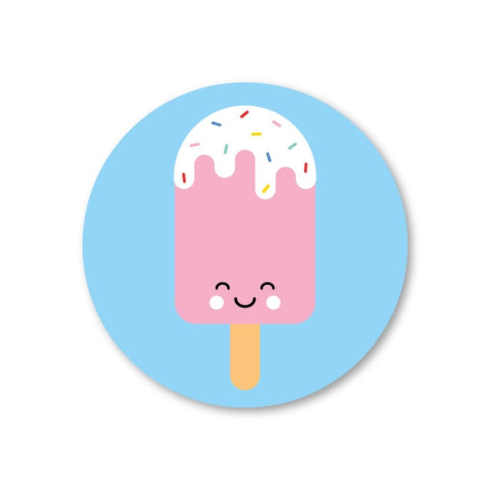 Stickers 5 pieces - Pink Ice Cream