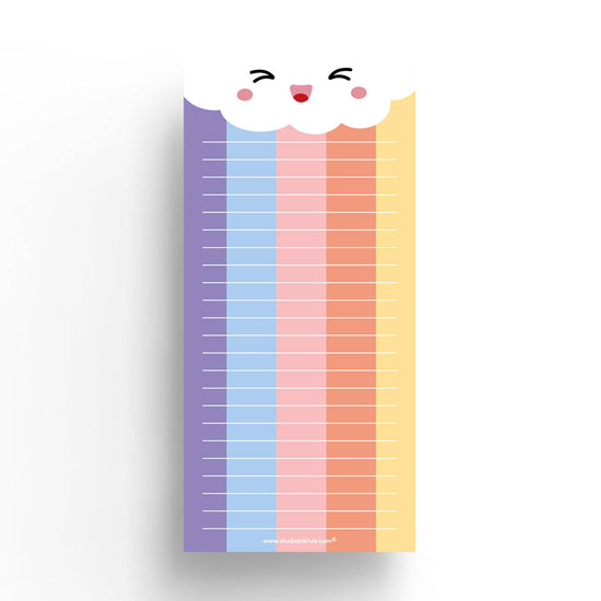 Notepad - Cloud Rainbow
