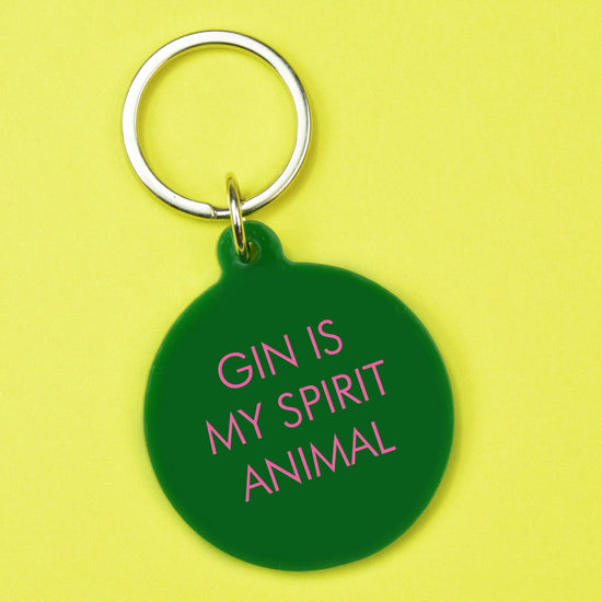 Keychain - Gin is My Spirit Animal