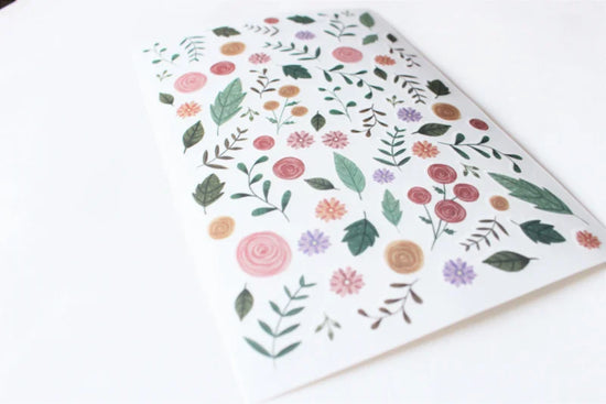 Rub on Stickers - Summer Flowers