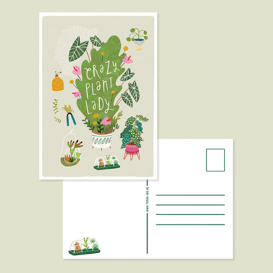 Card/Mini Poster (A5) - Crazy Plant Lady
