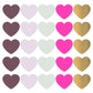 Stickers - Hearts XL 10 pieces - Colorful
