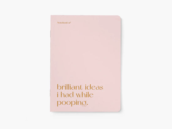 Notebook - Brilliant Ideas I Had While Pooping