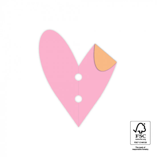 Gift tags - Heart Pastel - 4 pcs
