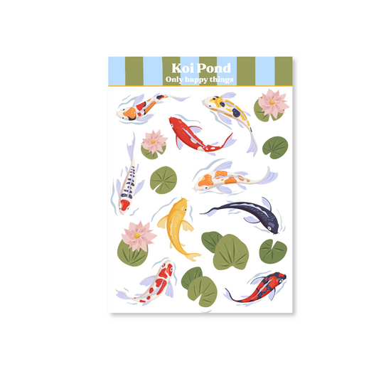 Sticker sheet - Koi pond