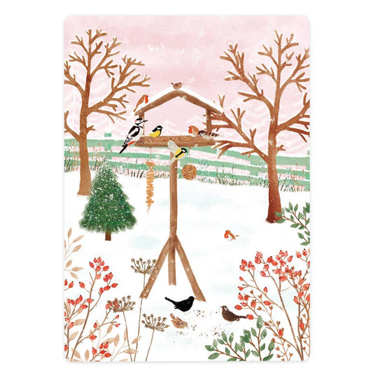 Card - Birdhouse in the Snow