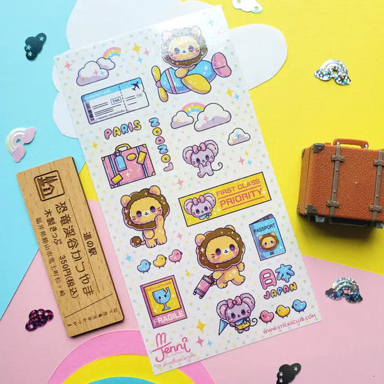 Stickii - Sticker sheet - Cutie World Trip