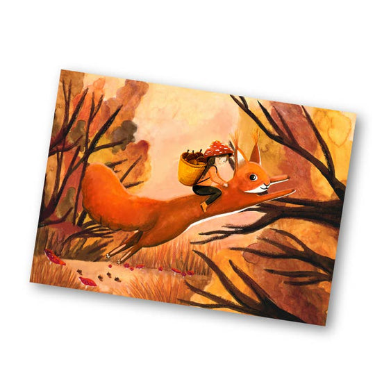 Card - Squirrel Ride