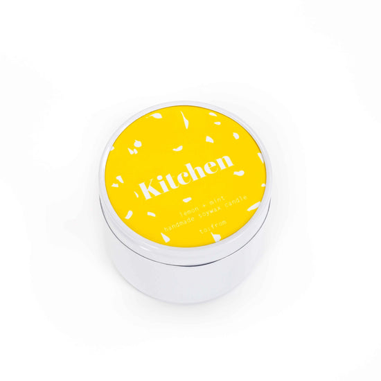 Scented Candle in Tin - Kitchen: Lemon + Mint