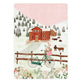 Kerstkaart - Scandinavisch Huis in de Sneeuw