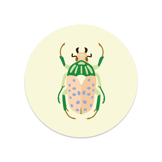 Round sticker - Beetle