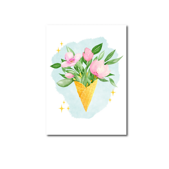 Card - Flower Icecream