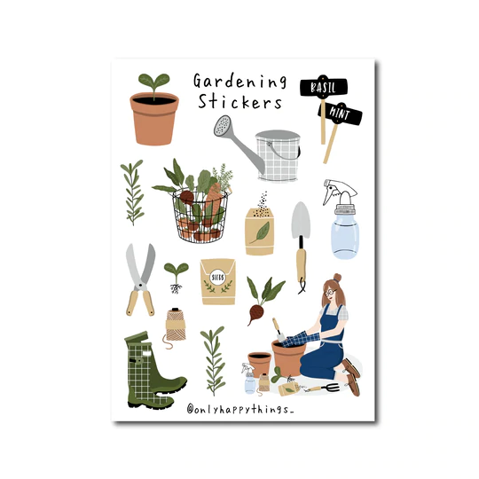 Sticker sheet - Gardening