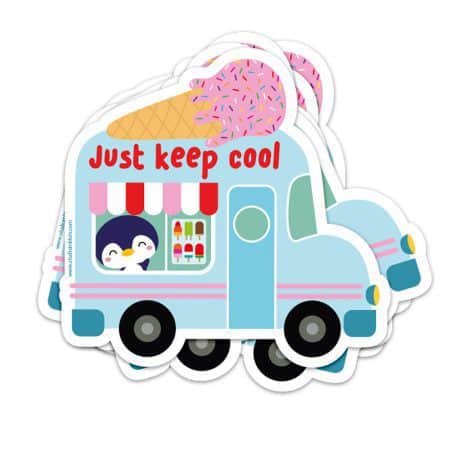 Sticker XL - Ice cream truck