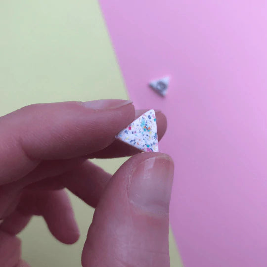 Earrings - Sprinkles Zero Waste Triangle