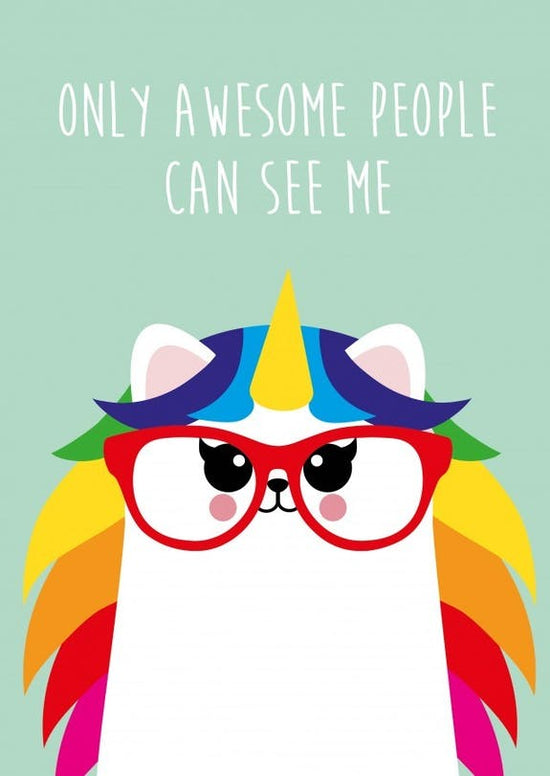 Postcard - Only Awesome People Can See Me