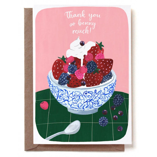 Greeting Card - Thank You Berry Much