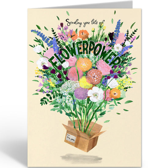 Greeting Card - Sending You Lots of Flowerpower