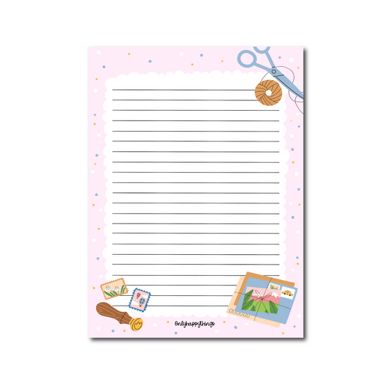 Notepad A5 - Stationery Pink