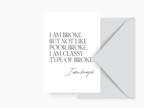 Card - I am Broke