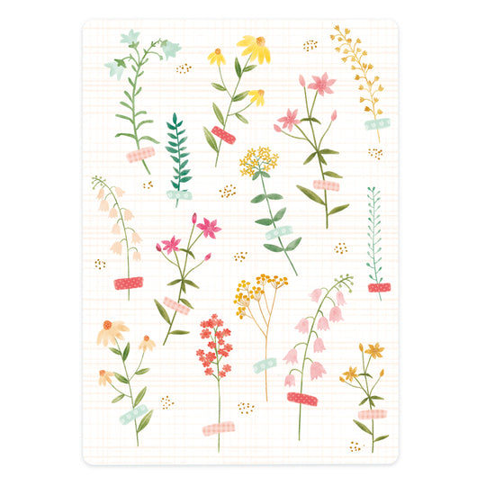 Card - Summer Flowers Pink